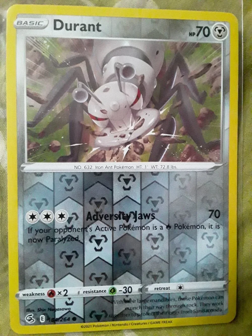 8 POKEMON CARDS EXCADRILL, DURANT, TOGEDEMARU, KLANG, KLEFKI, MELTAN, & DOUBLADE